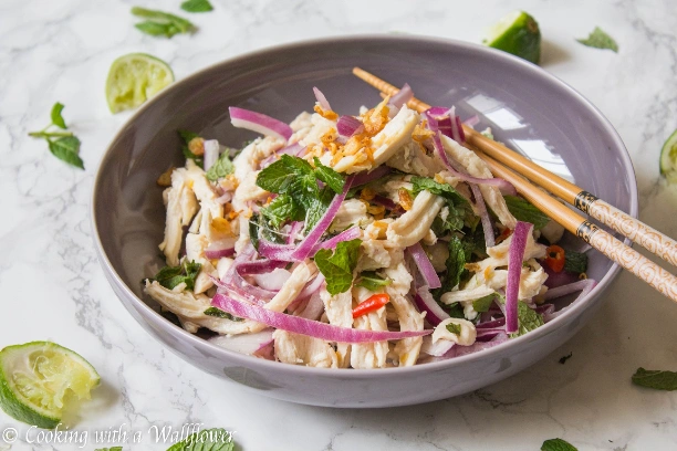 Shredded Chicken with Onions