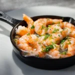 Flavorful Smothered Prawns in Olive Oil